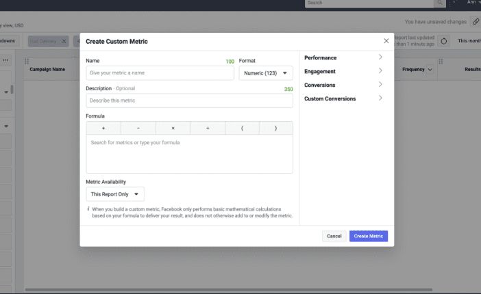 Facebook zavádí reporty napříč reklamními účty a vlastní metriky