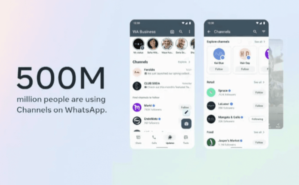 Whatsapp channels hlásí 500 milionů uživatelů 1 Whatsapp channels hlásí 500 milionů uživatelů