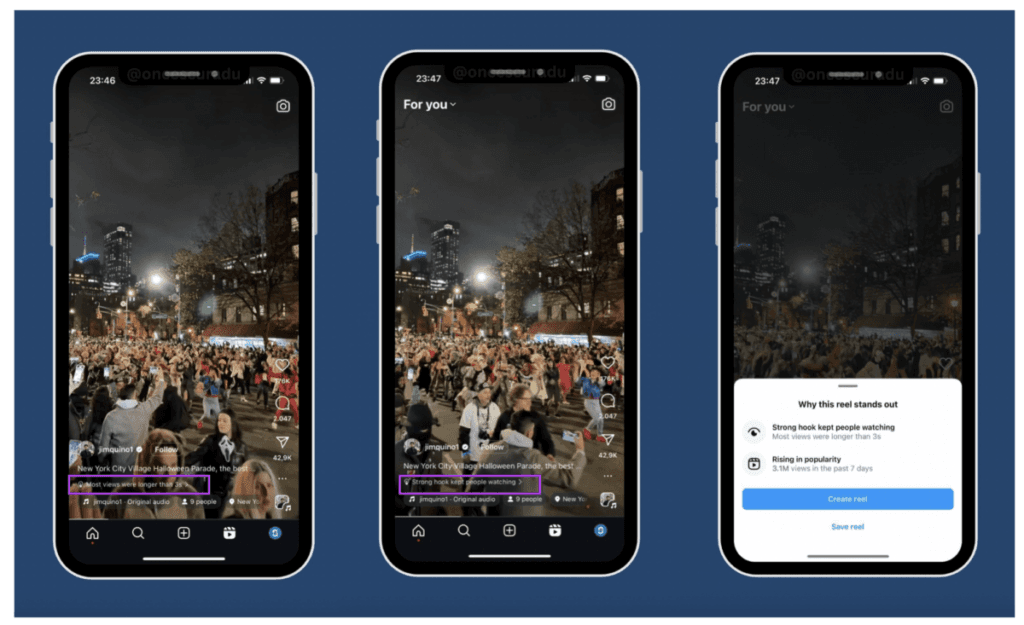 Instagram testuje in-stream tipy v reels 1 Instagram testuje in-stream tipy v reels