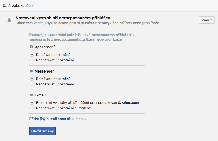 Jak zabezpečit účet na facebooku