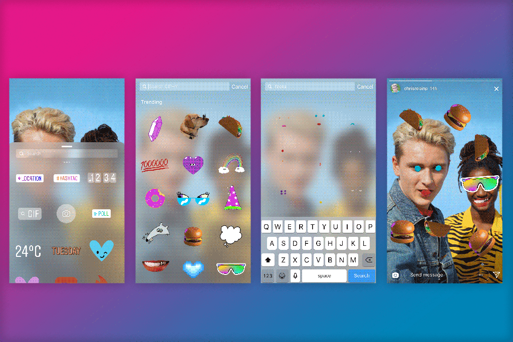 Co nového v Instagram Stories? GIFy, nápisy a screenshoty